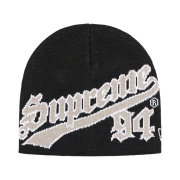 Supreme New Era Script Beanie Black - 22FW
