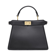 Fendi Peekaboo Iseeu Padded Nappa Leather Petite Bag Black