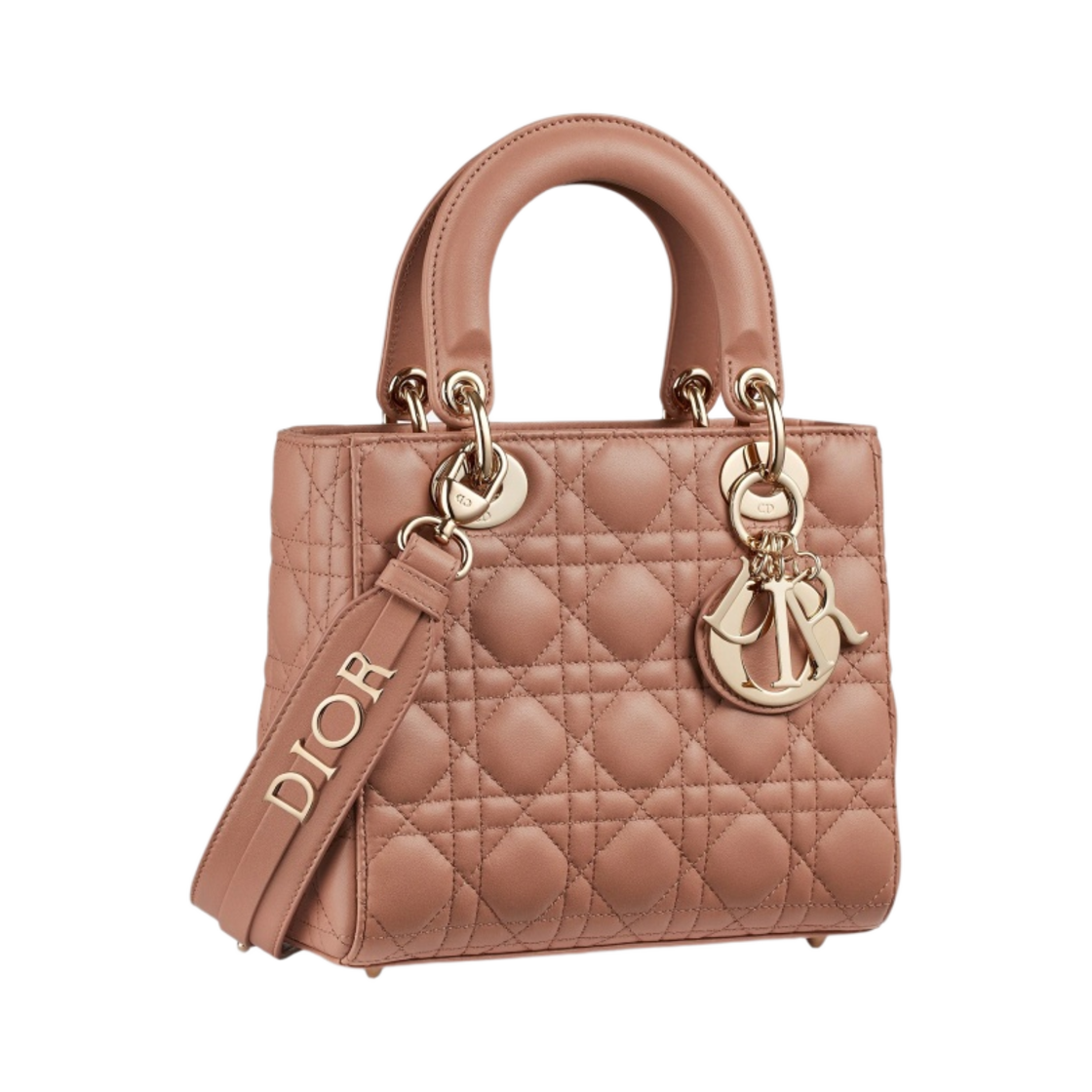 디올 스몰 레이디백 마이 ABC디올 백 까나쥬 램스킨 블러쉬(Dior Small Lady Bag My ABCDior Cannage Lambskin Blush) - 2