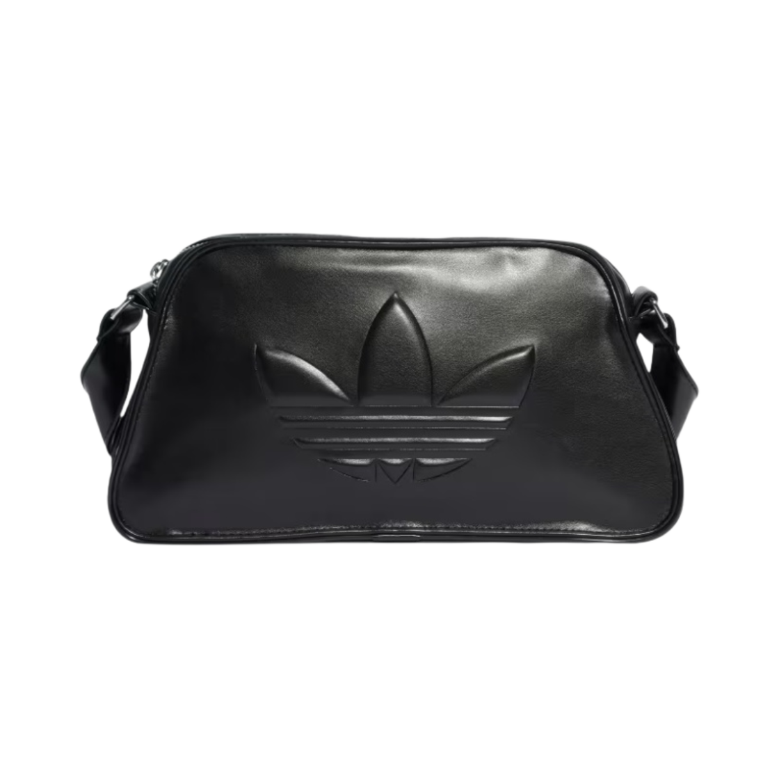 IT7380 Adidas Polyurethane Embossed Trefoil Shoulder Bag Black
