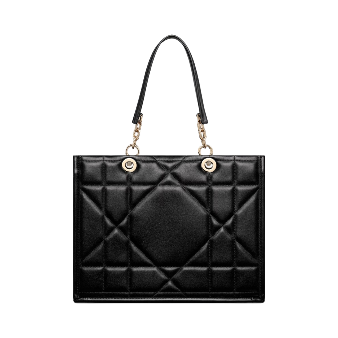디올 미디움 디올 에센셜 토트백 백 아키까나쥬 카프스킨 블랙(Dior Medium Dior Essential Tote Bag Archicannage Calfskin Black) - 1