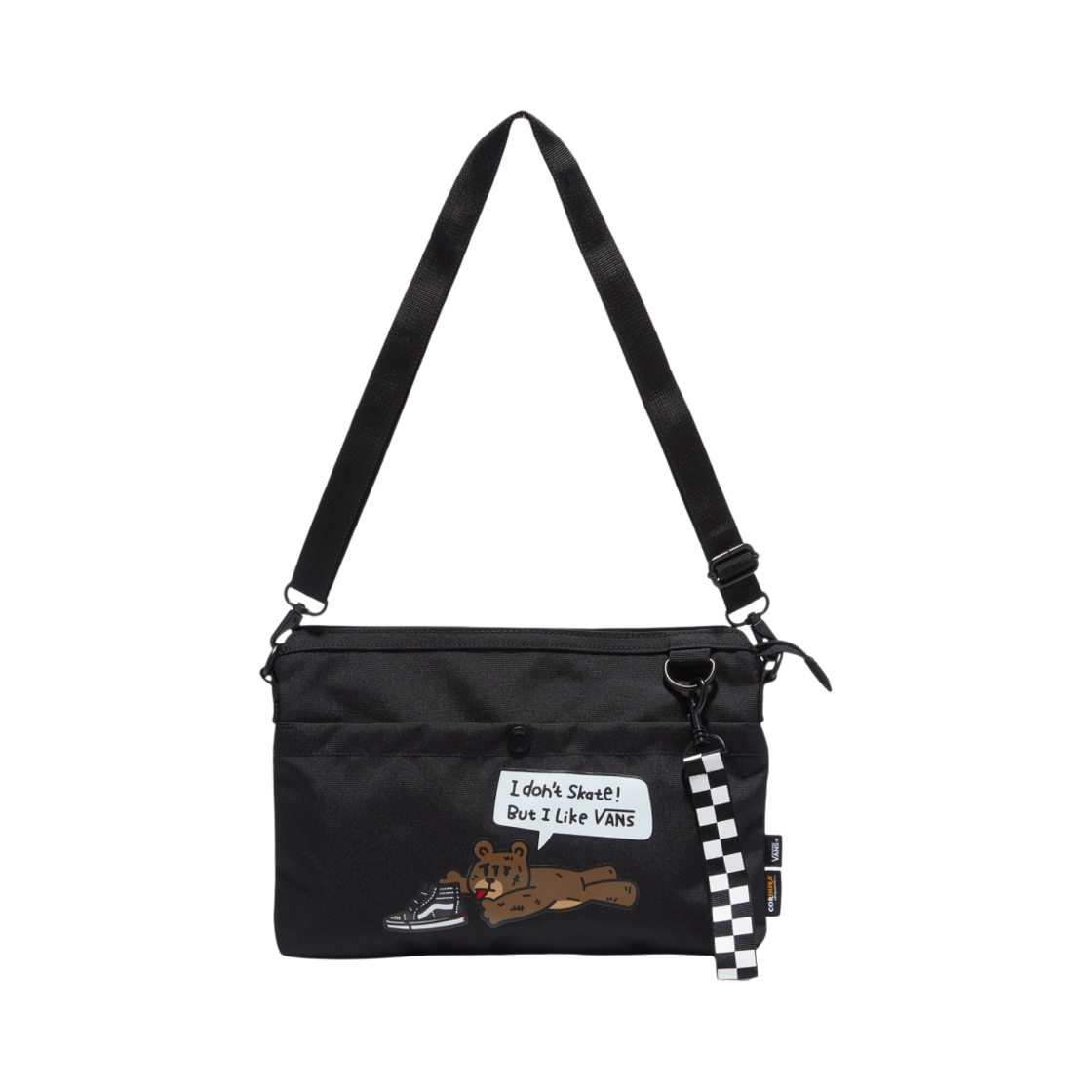 반스 오프 더 월 런 크로스바디백 블랙(Vans Off The Wall Run Crossbody Bag Black)
