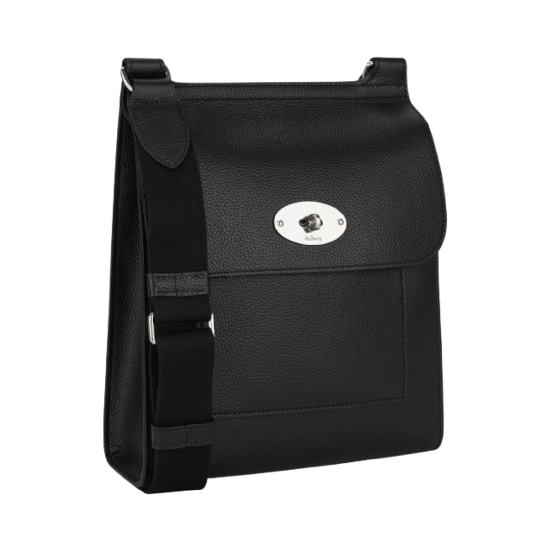 멀버리 클래식 그레인 안토니 메신저 백 블랙 실버(Mulberry Classic Grain Antony Messenger Bag Black Silver) - 2