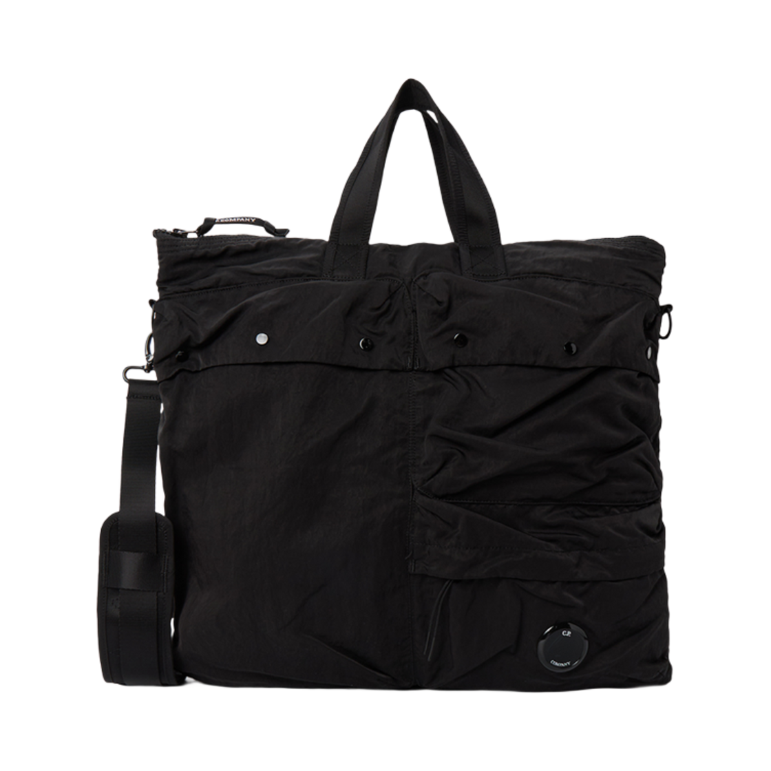 C.P. 컴퍼니 나일론 B 렌즈 토트백 블랙 - 25SS(C.P. Company Nylon B Lens Tote Bag Black - 25SS)