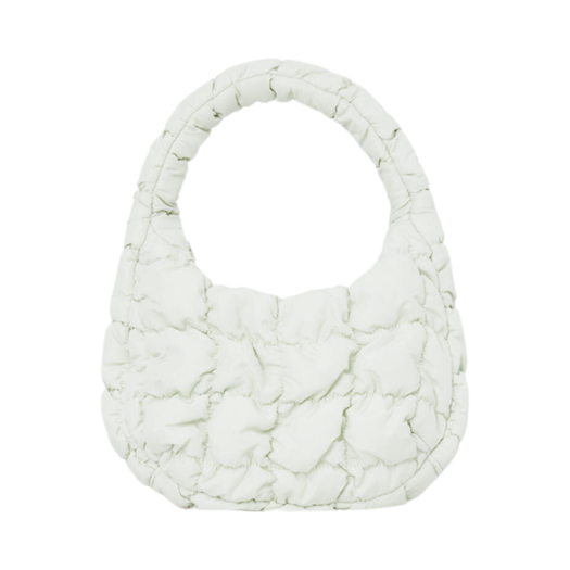 COS Quilted Micro Bag Light Green
