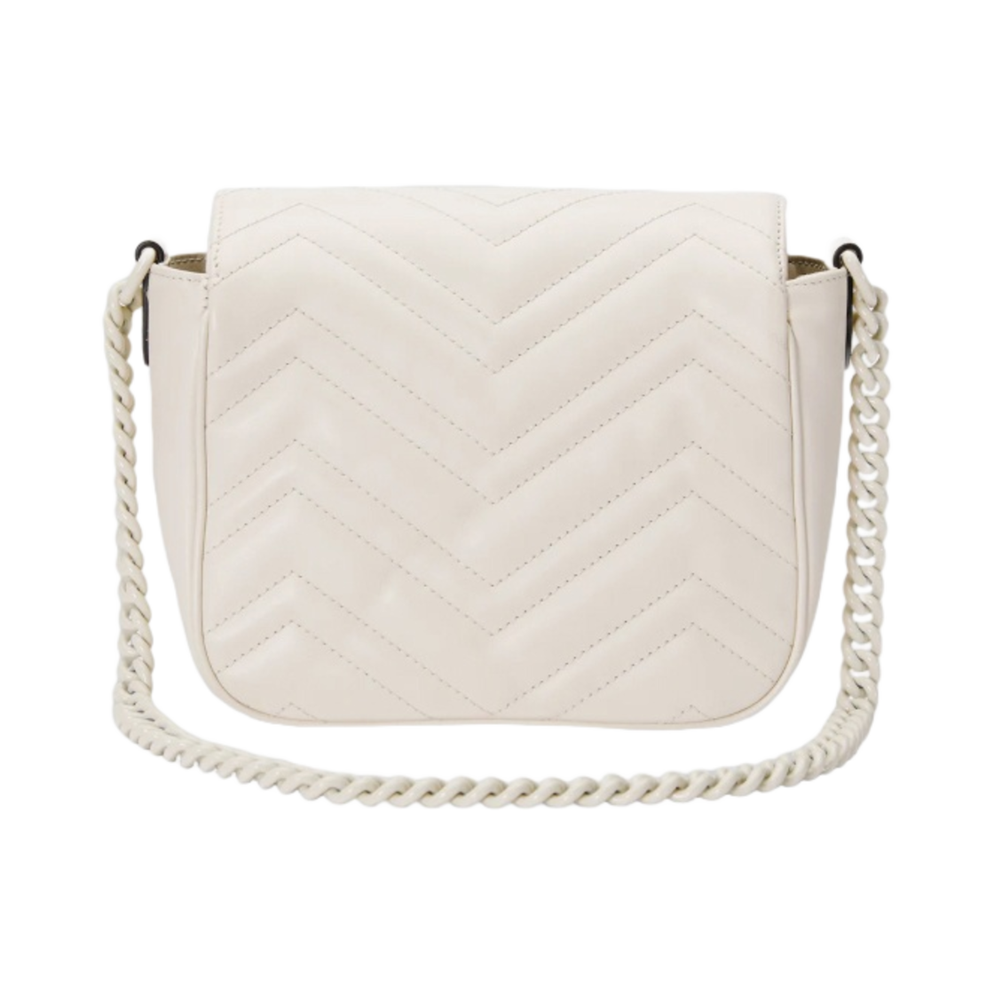 구찌 GG 마몽 마틀라세 미니 숄더백 화이트(Gucci GG Marmont Matelasse Mini Shoulder Bag White) - 3