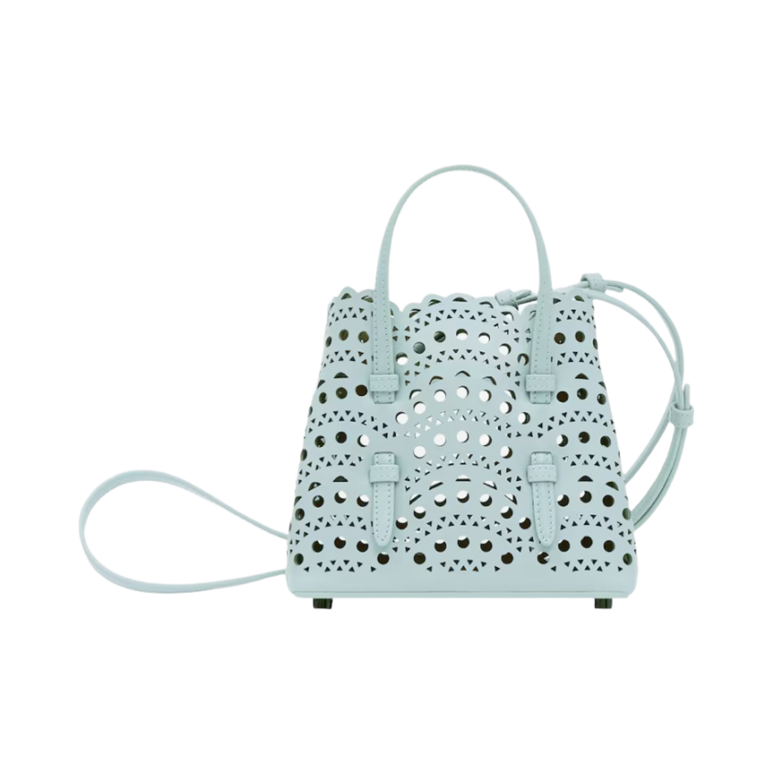 알라이아 비엔 웨이브 럭스 카프스킨 미나 16 백 그레이(Alaia Mina 16 Bag in Vienne Wave Lux Calfskin Gray) - 3