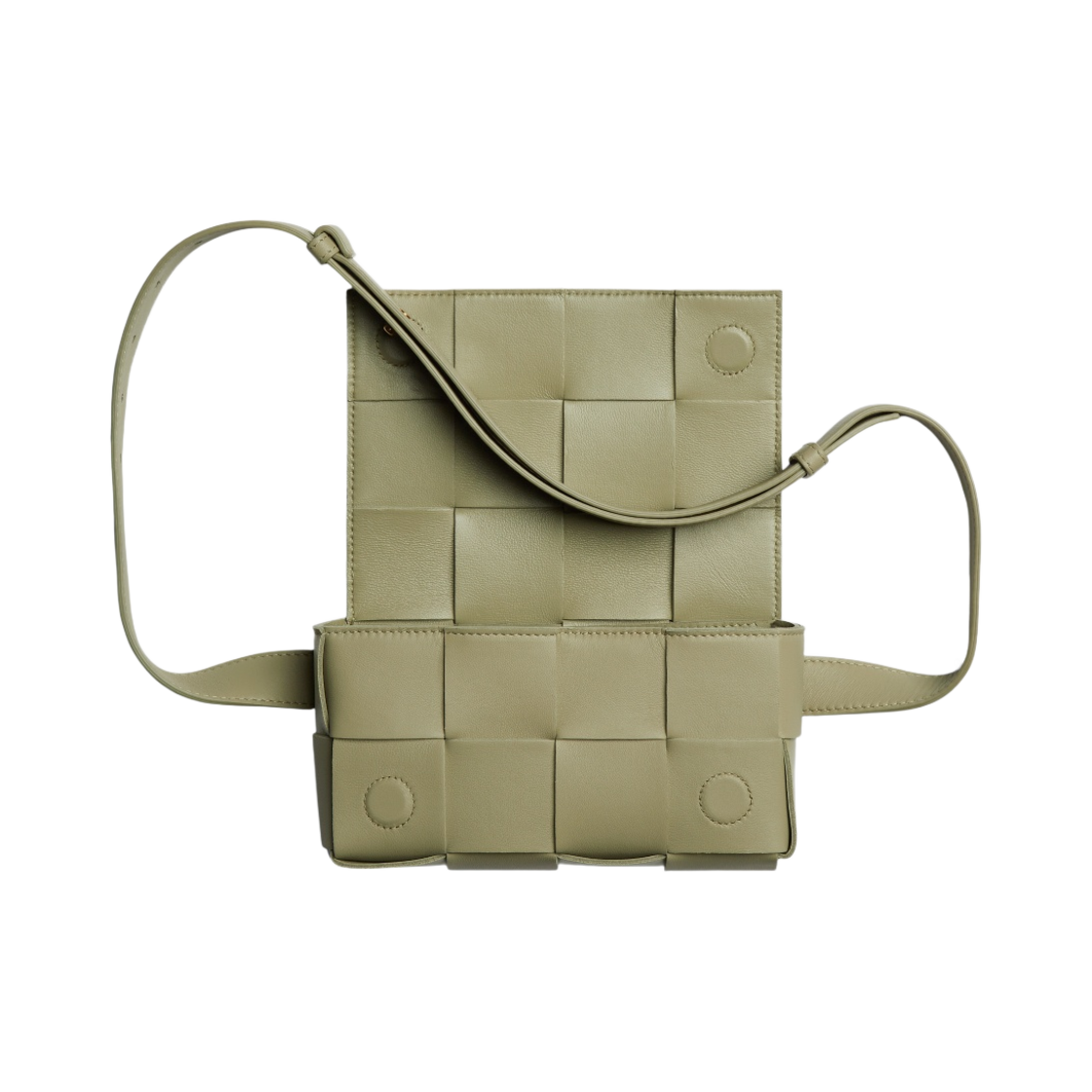 보테가 베네타 미니 램스킨 레더 벨트 카세트백 트레버틴(Bottega Veneta Mini Lambskin Leather Belt Cassette Travertine) - 3