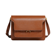 Marni Trunk Soft Medium Bag in Leather Moca