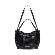 Matin Kim Glossy Two Way Big Bag Black