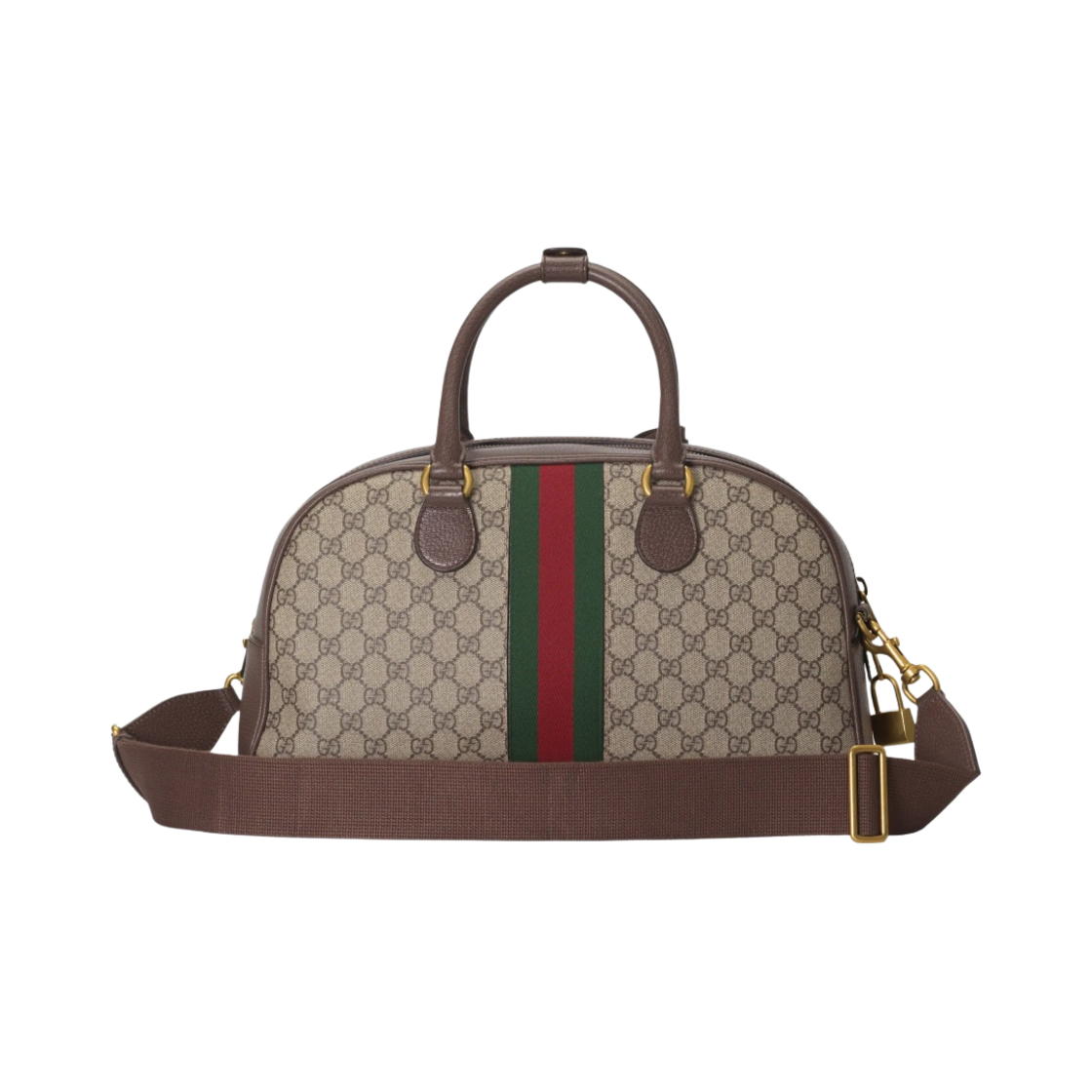 구찌 GG 슈프림 캔버스 사보이 미디움 볼링백 베이지 에보니(Gucci GG Supreme Canvas Savoy Medium Bowling Bag Beige Ebony) - 4