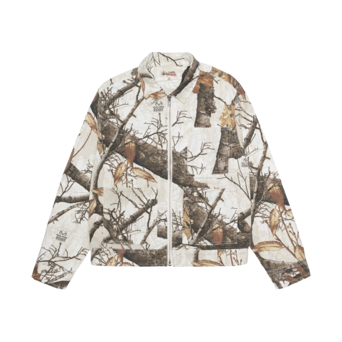스투시 리얼트리 엣지 집 워크 자켓 스노우