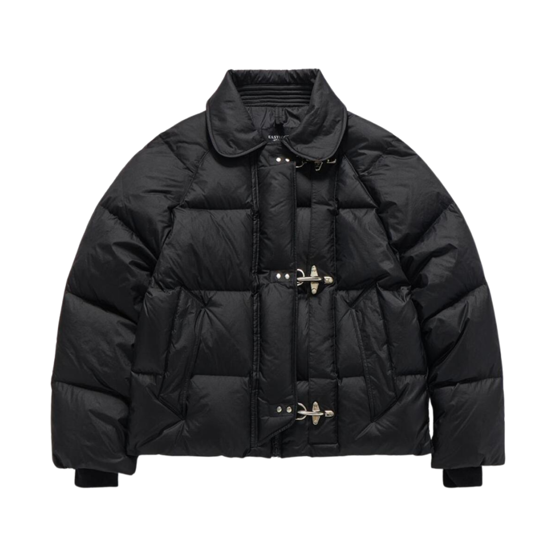 (W) 이스트로그 파이어맨 숏 다운 자켓 블랙((W) Eastlogue Fireman Short Down Jacket Black)