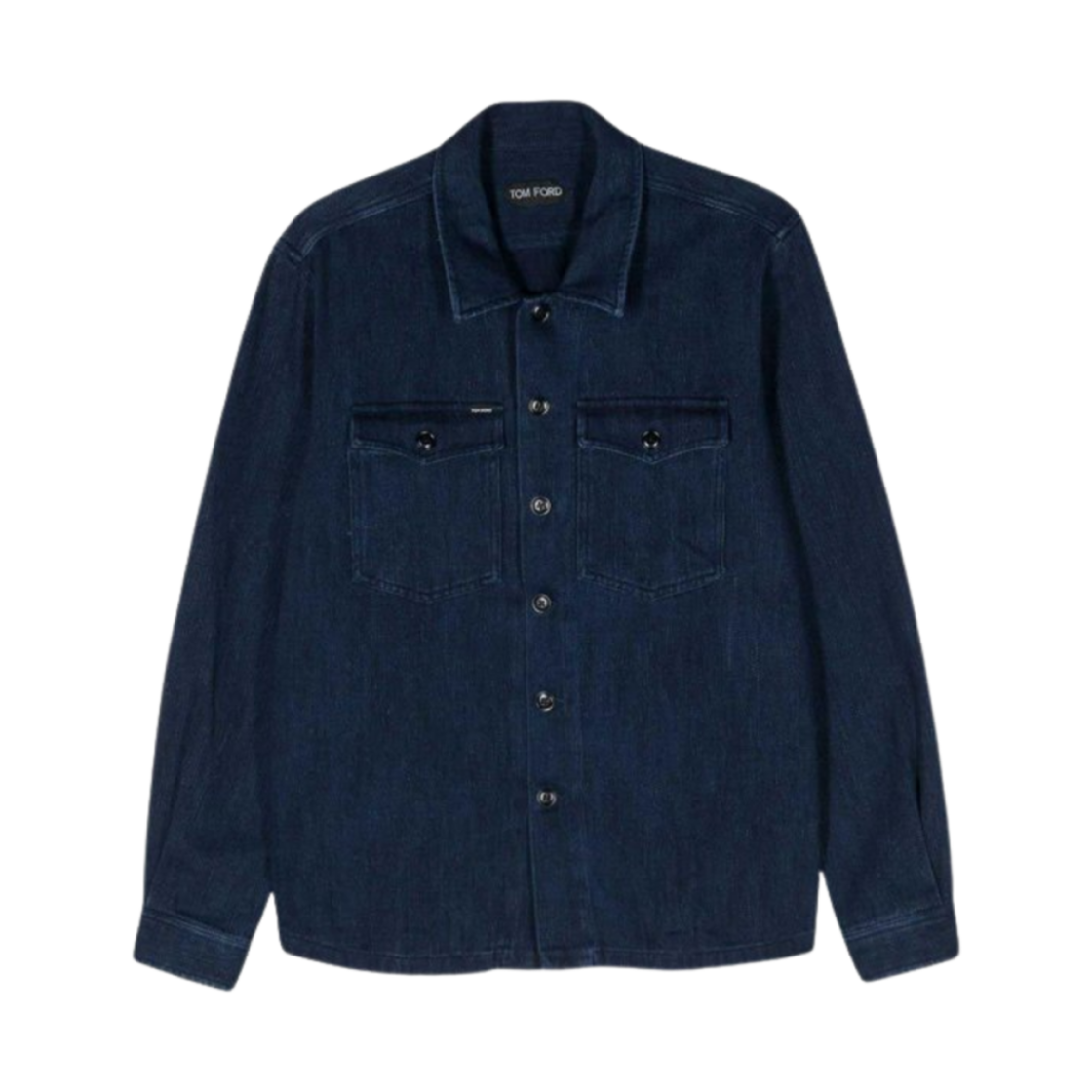 HXH003-FMC113S24-HB902 Tom Ford Denim Shirt Navy