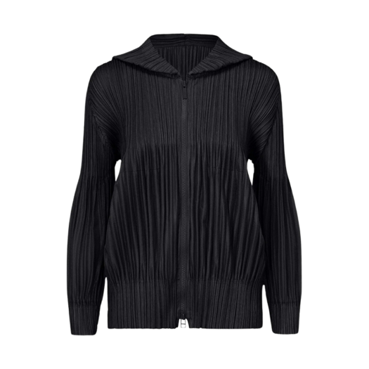 W) 플리츠 플리즈 이세이 미야케 플러피 베이직 자켓 그레이