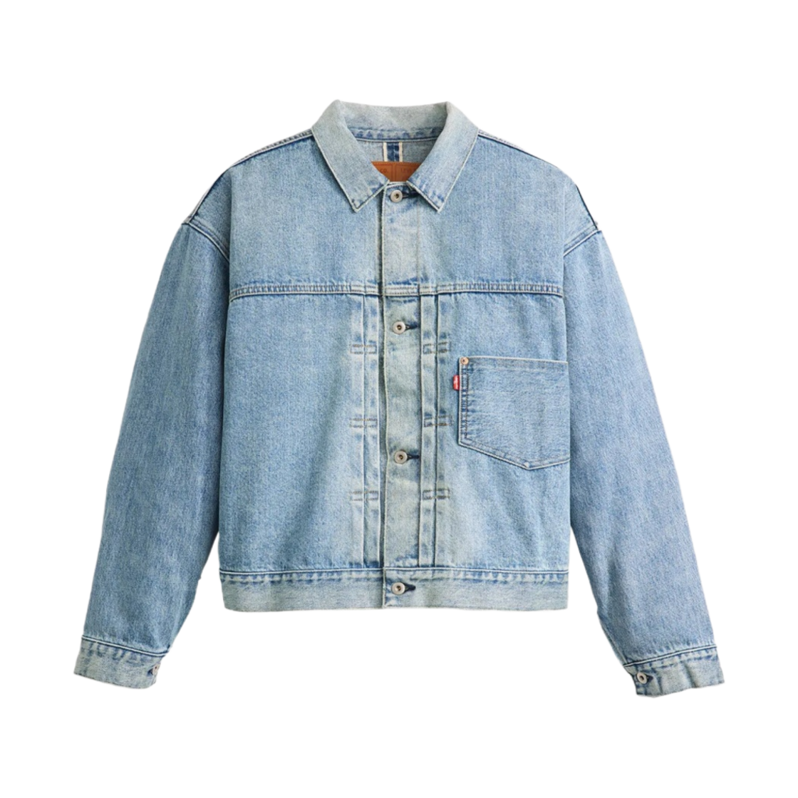 리바이스 x 빔즈 스테이 루즈 타입 1 데님 트러커 자켓 빈티지 워시(Levi's x Beams Stay Loose Type I Denim Trucker Jacket Vintage Wash)
