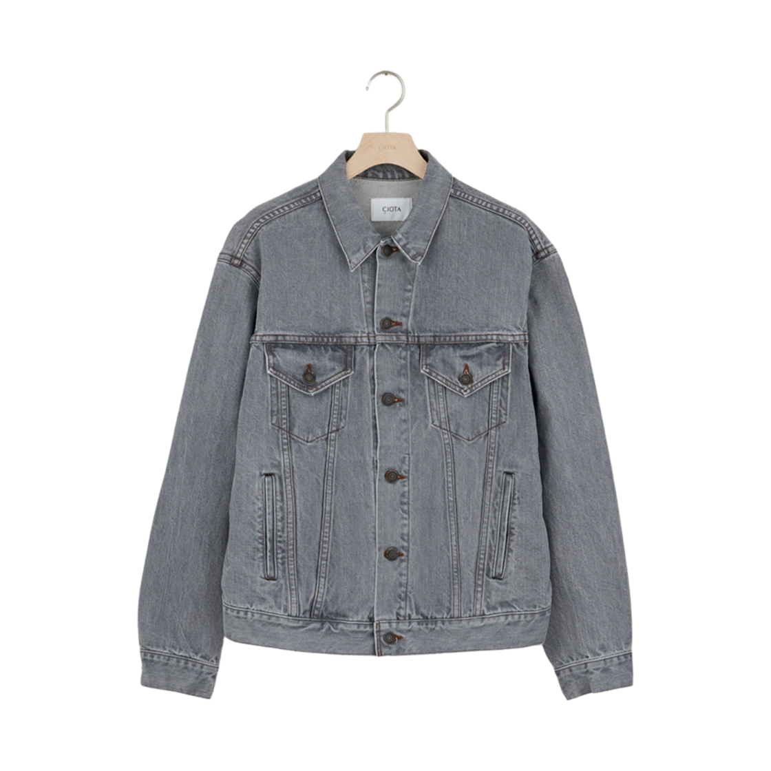 JKLM-106L Ciota 4 Pockets Denim Jacket Light Gray