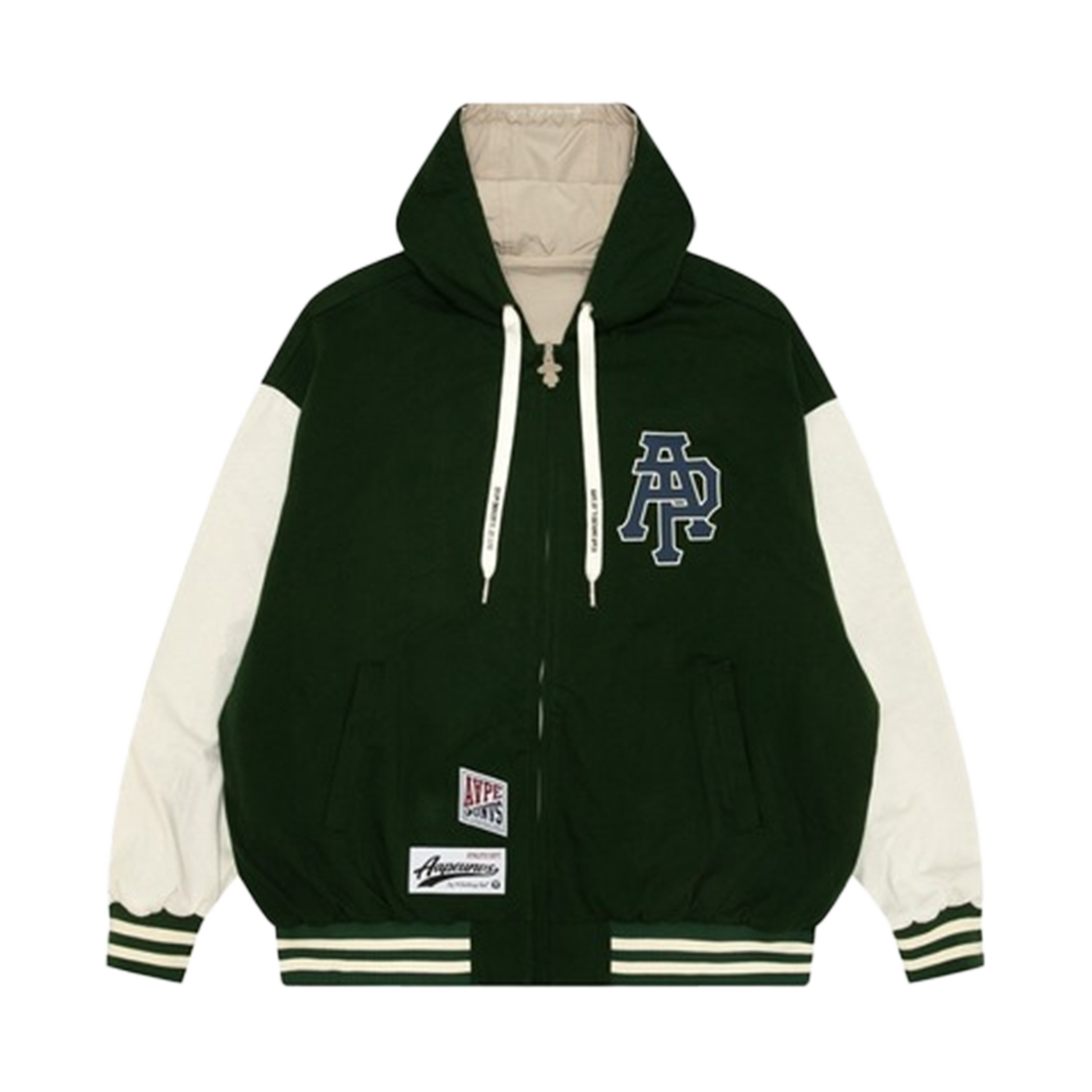 KM4DOTBAP20GN AAPE Main Light Weight Jacket Dark Green - 24FW