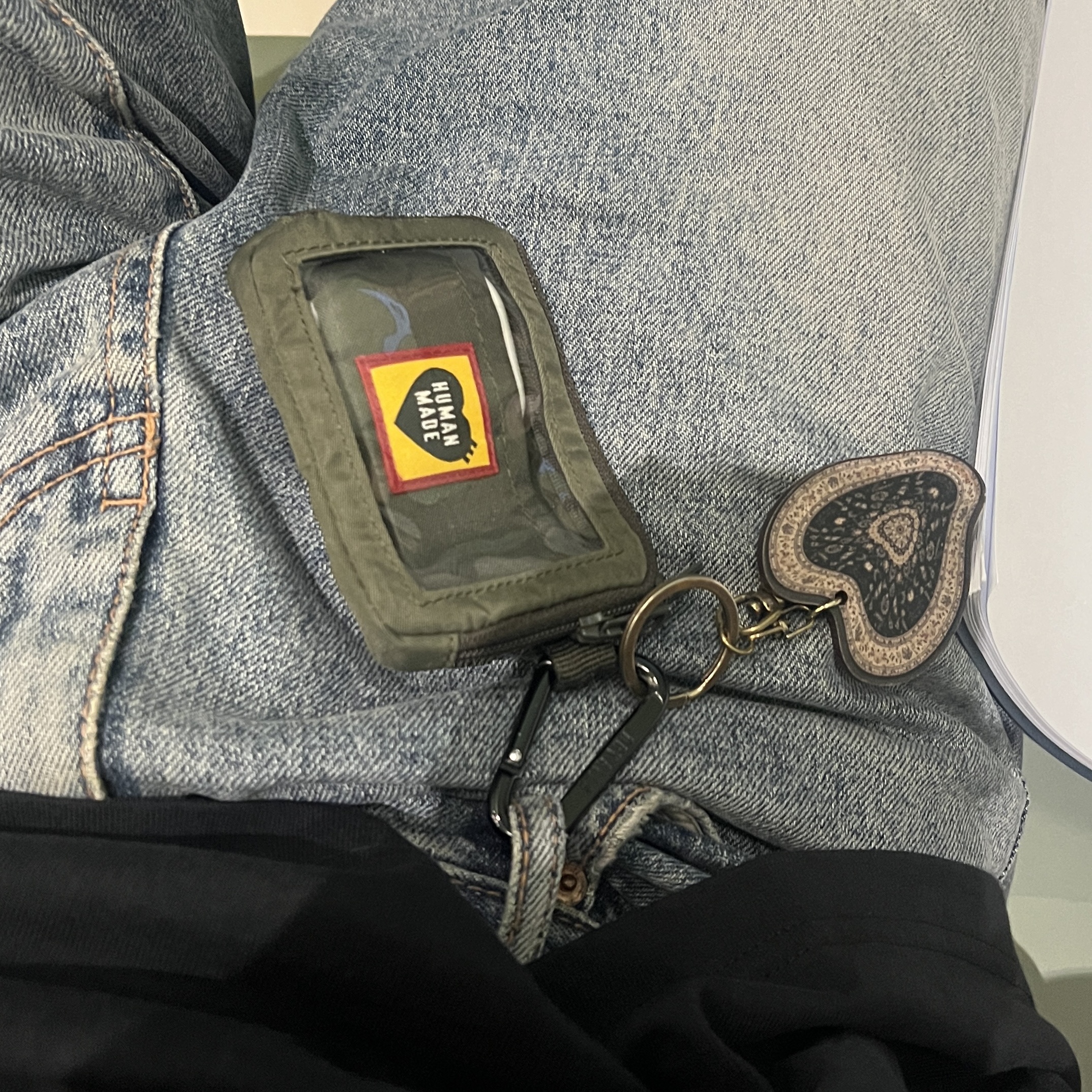 Human Made Military Card Case Olive Drab, Say Touche Liquified Persian Keyring Black 착용 스타일