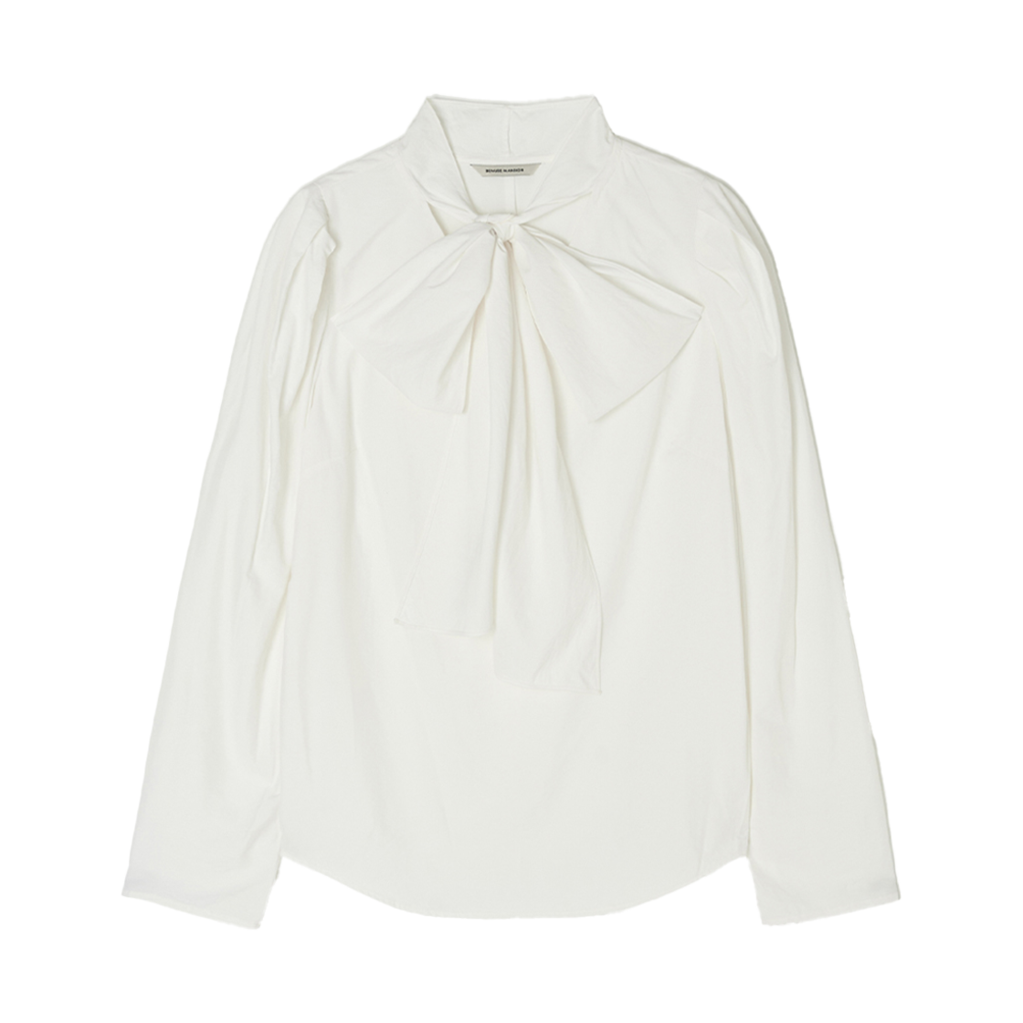 비뮤즈맨션 리본 포인트 스카프 블라우스 오프화이트