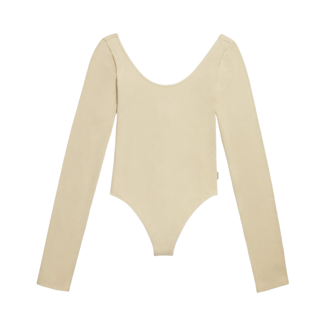 (W) 캘빈 클라인 x 제니 스트레치 코튼 스쿱 백 바디수트 모하비 데저트((W) Calvin Klein x Jennie Stretch Cotton Scoop Back Bodysuit Mojave Desert) - 1