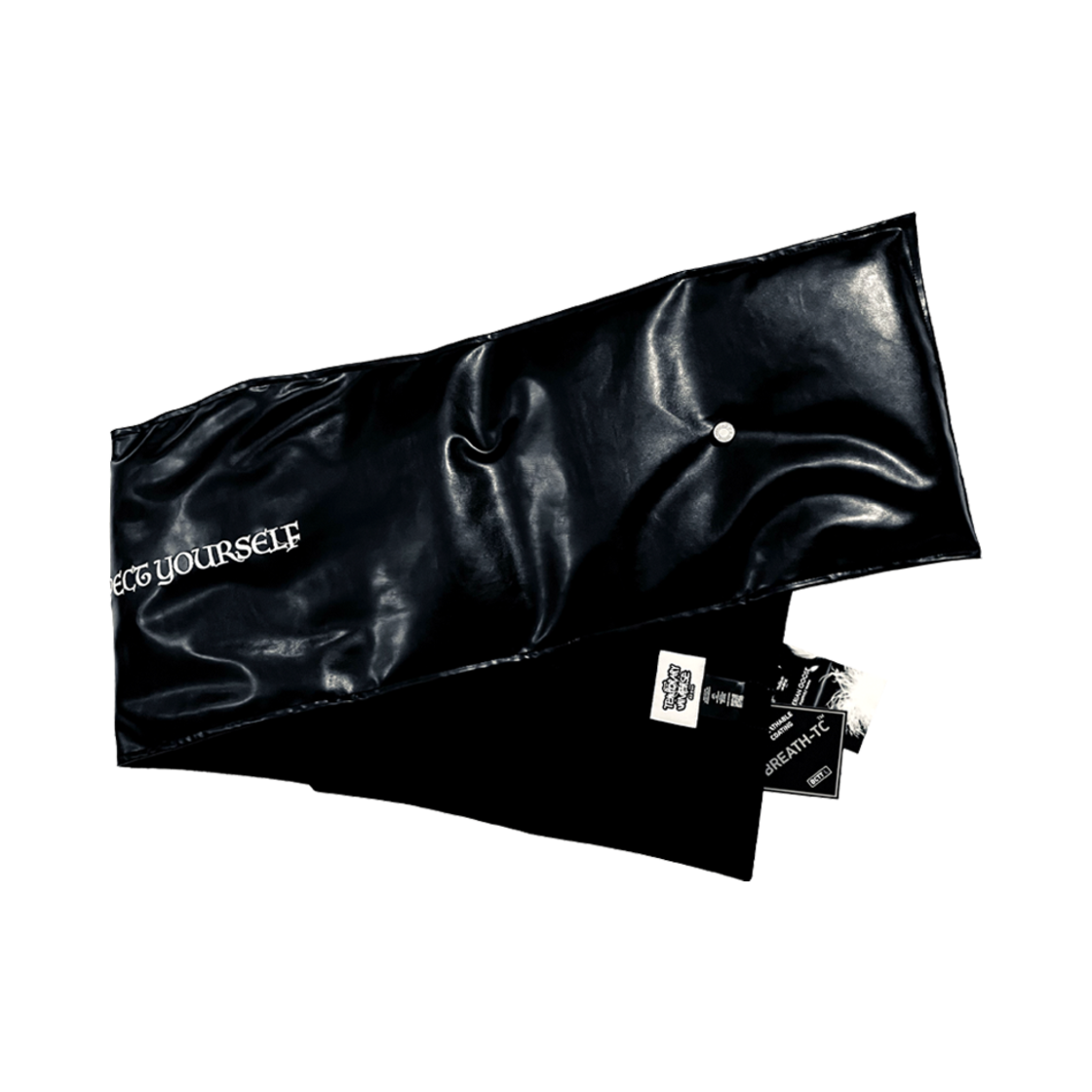 TU23MF3BL Temporary Universe Fake Leather Goose Down Muffler