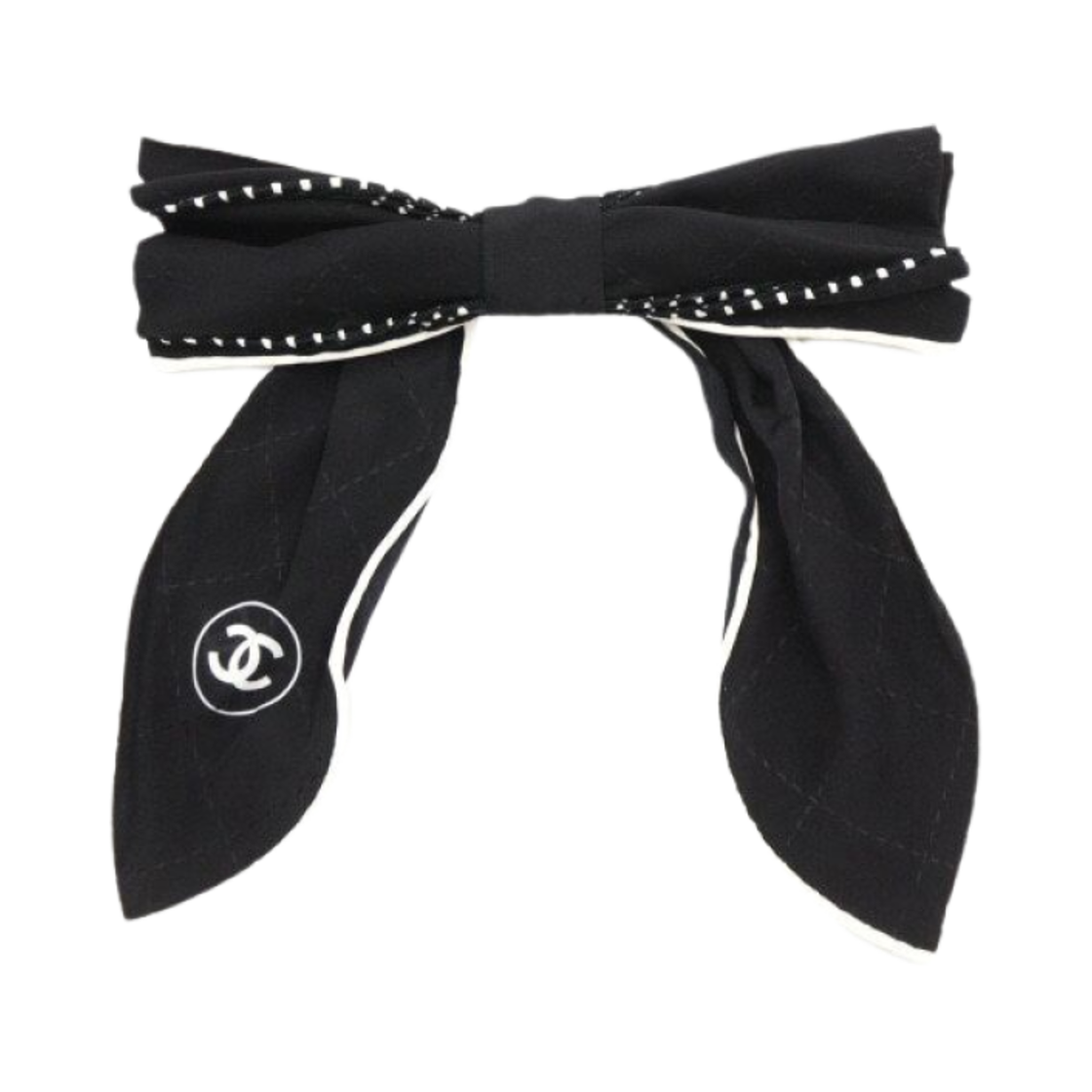 (W) 샤넬 헤어 액세서리 & 블랙 화이트((W) Chanel Hair Accessory & Black White) - 1