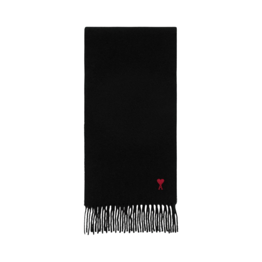 AMI de Coeur Wool Classic Scarf Black