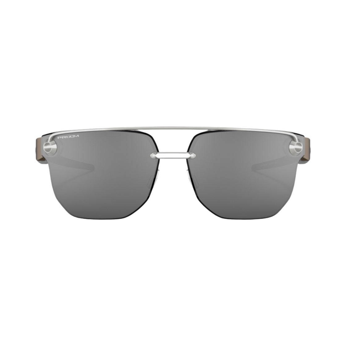 오클리 크리스틀 새틴 크롬 프레임 프리즘 블랙 렌즈 레귤러 핏(Oakley Chrystl Satin Chrome Frame Prizm Black Lenses Regular Fit) - 2