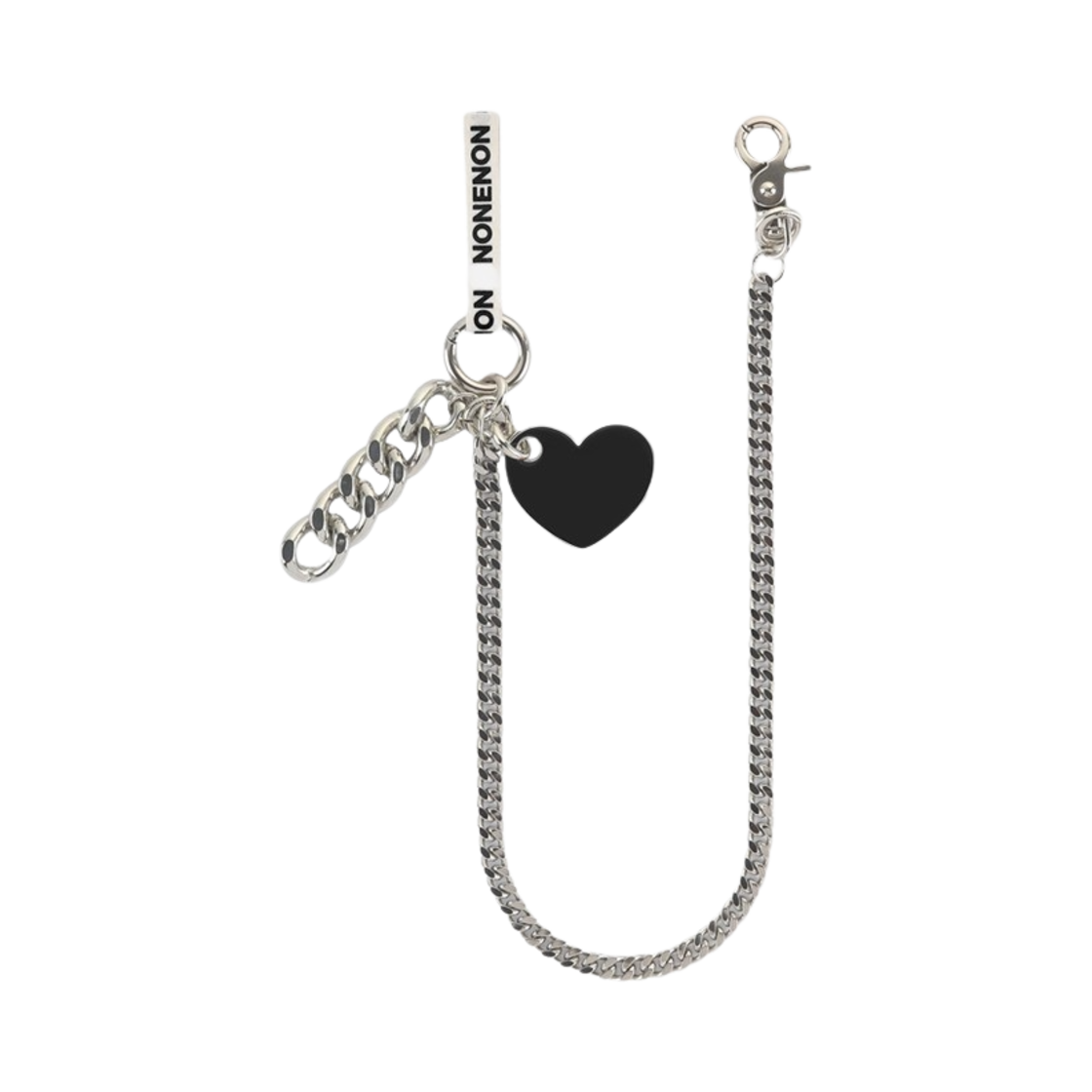 논논 블랙 러브 키링 롱(Nonenon Black Love Keyring Long) - 1