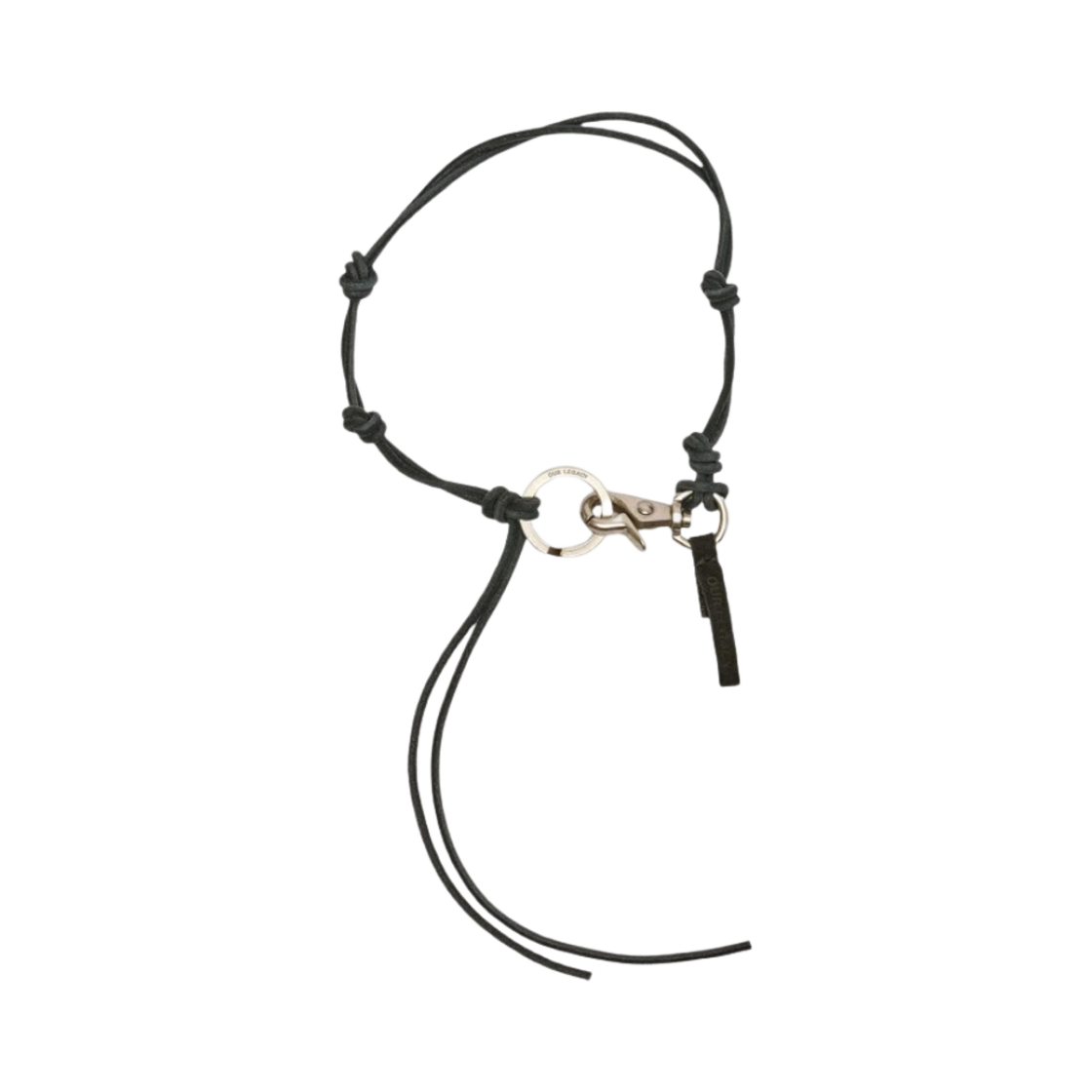 아워레가시 라돈 레더 키체인 블랙(Our Legacy Ladon Leather Keychain Black)