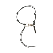 Our Legacy Ladon Leather Keychain Black