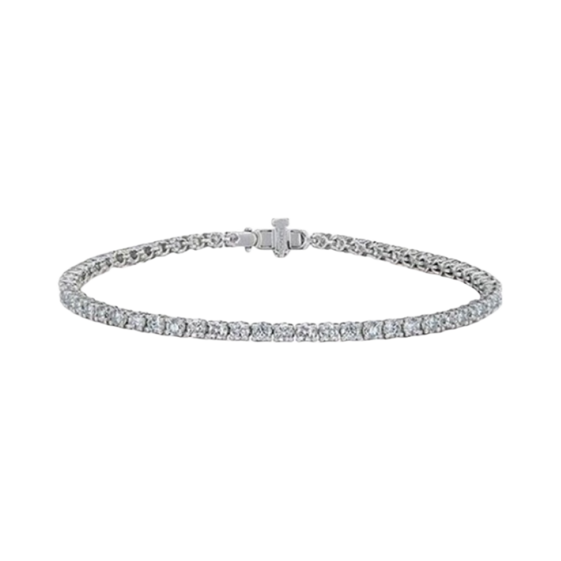 골든 듀 타임리스 러브 테니스 브레이슬릿 화이트 골드(Golden Dew Timeless Love Tennis Bracelet White Gold)
