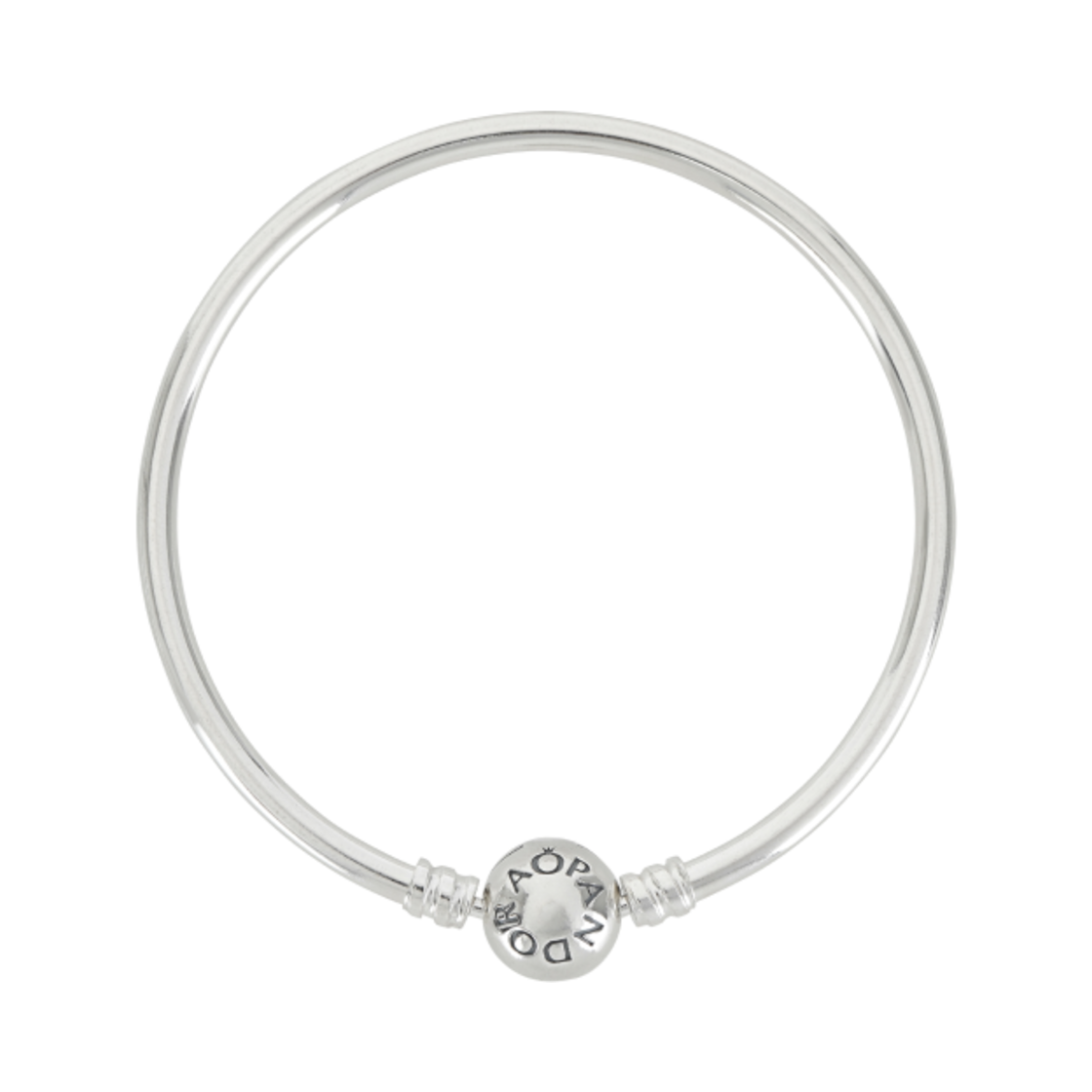 (W) 판도라 모먼트 뱅글 브레이슬릿 스털링 실버((W) Pandora Moments Bangle Sterling Silver)