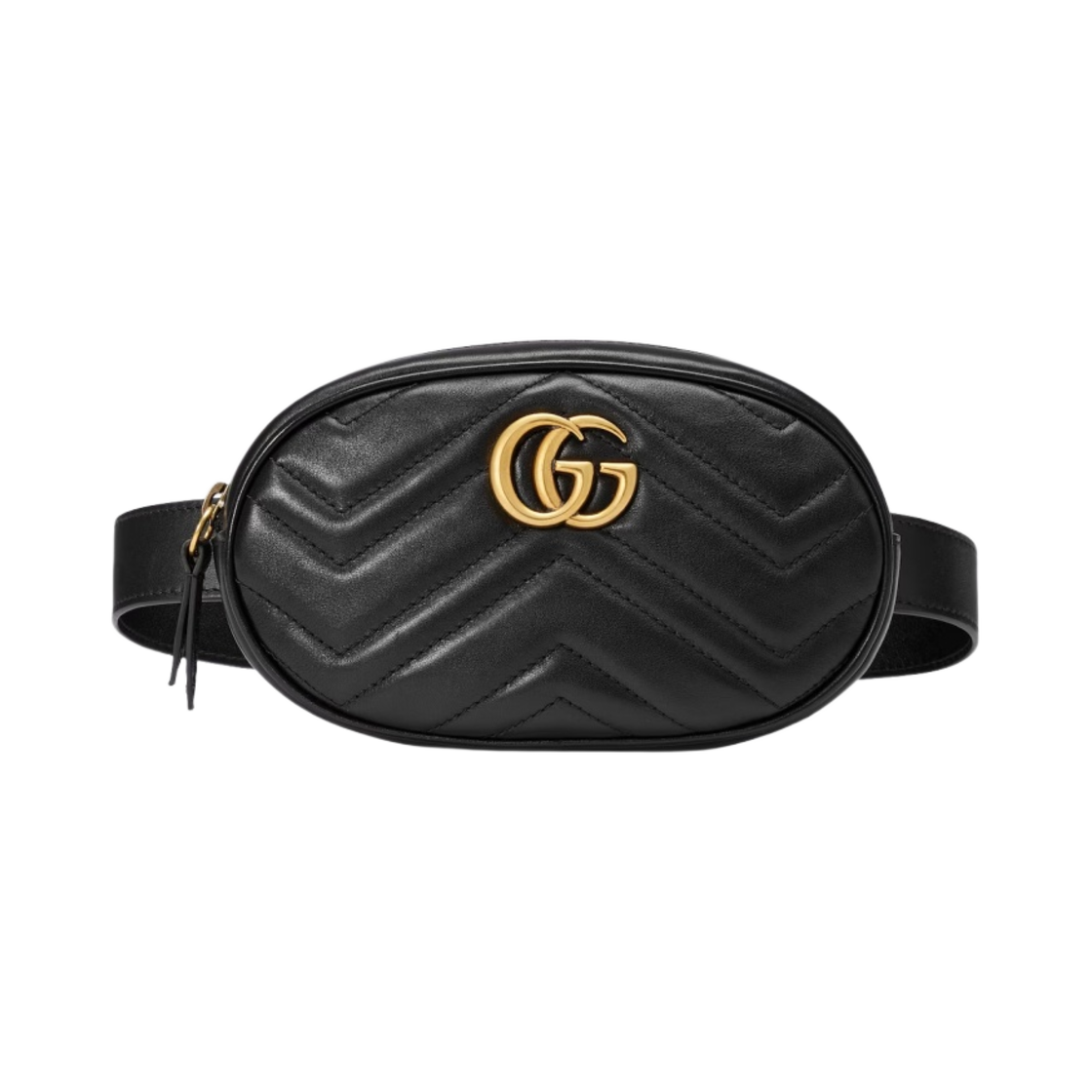 구찌 GG 마몽 마틀라세 벨트백 블랙(Gucci GG Marmont Matelasse Belt Bag Black) - 1
