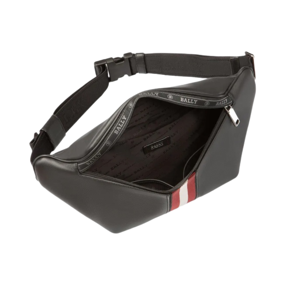 발리 하캅 레더 범백 블랙(Bally Hakab Leather Bum Bag Black) - 3