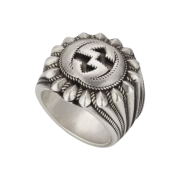 Gucci Interlocking G Engraved Ring Silver