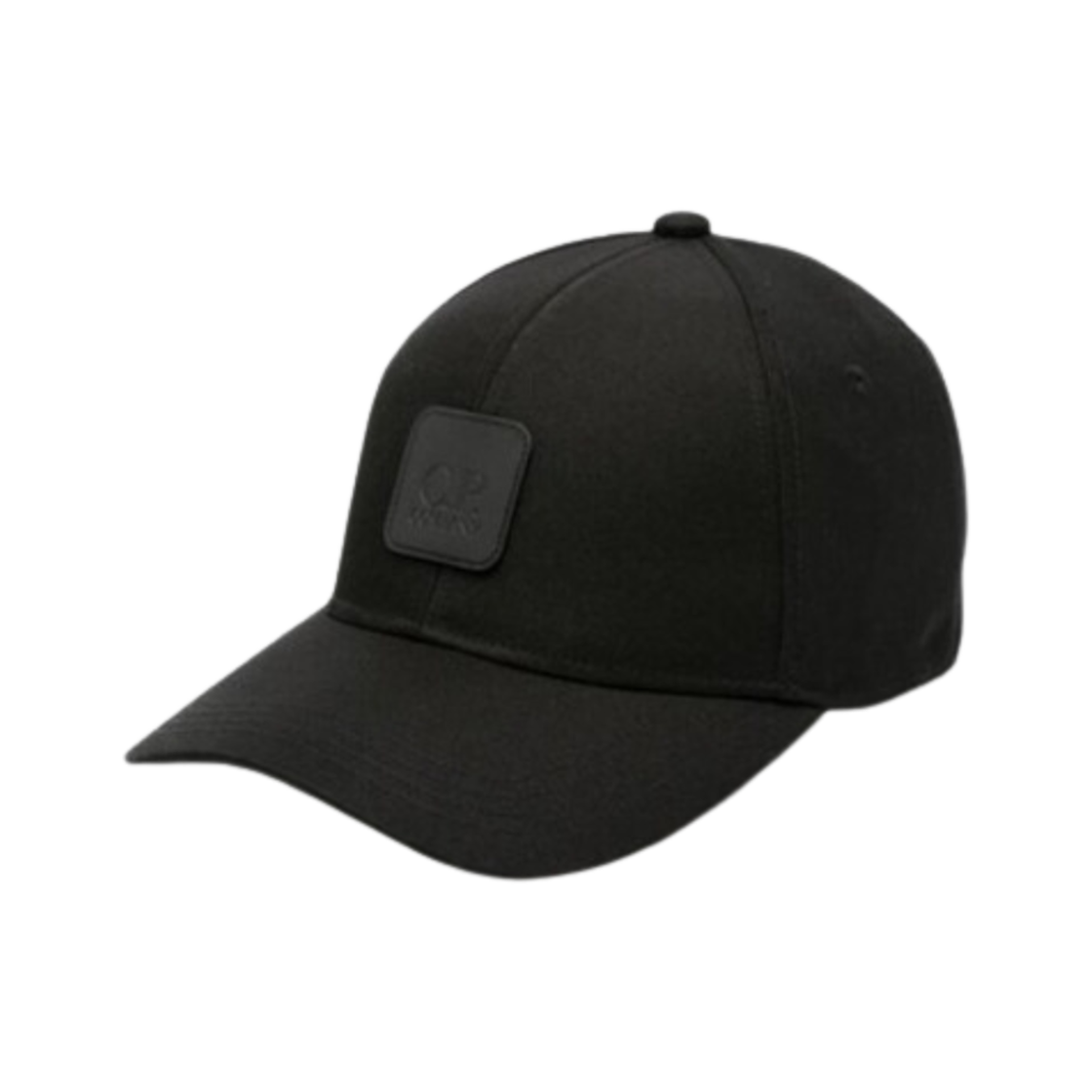16CLAC032A005952A999 C.P. Company Metropolis Series Polyester Twill Logo Cap Black - 24SS