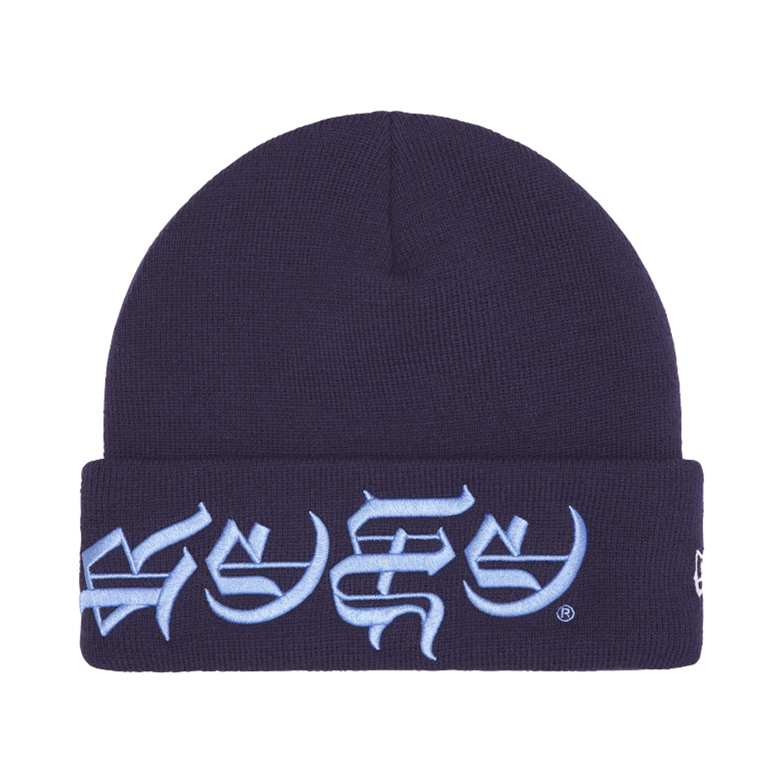 슈프림 뉴에라 블랙레터 비니 워시드 네이비 - 25SS | Supreme | KREAM