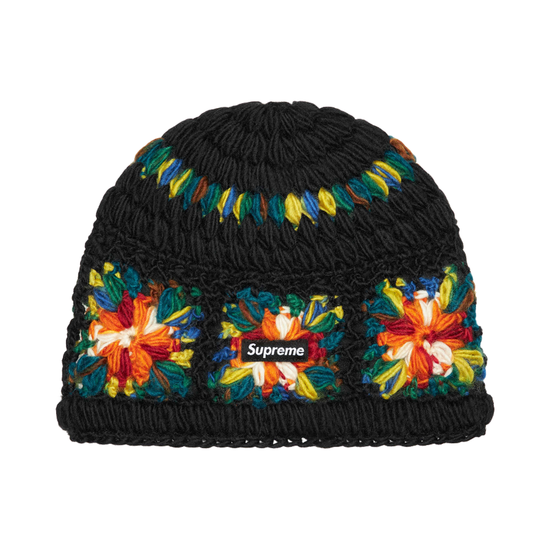 슈프림 크로셰 비니 블랙 - 25SS(Supreme Crochet Beanie Black - 25SS)