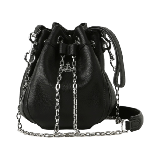 43020016/4C030004W-S000D-N403 Vivienne Westwood Chrissy Small Bucket Bag Black