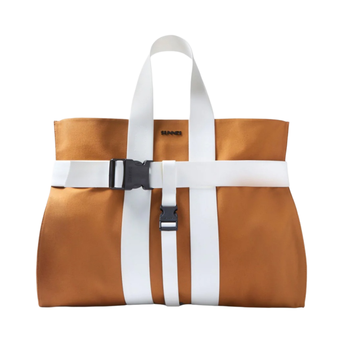 써네이 패럴레피페도 메신저백 카라멜 화이트(Sunnei Parallelepipedo Messenger Bag Caramel White)