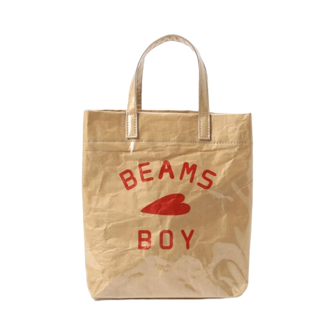 빔즈 보이 로고 쇼핑백 베이지(Beams Boy Logo Shopping Bag Beige)