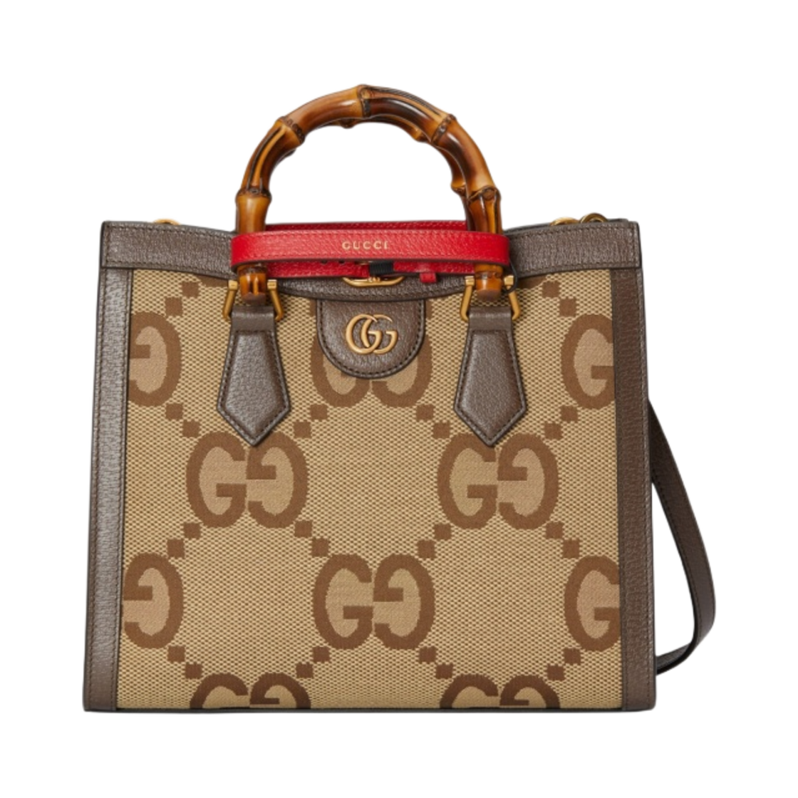 구찌 다이애나 점보 GG 스몰 토트백 카멜 에보니(Gucci Diana Jumbo GG Small Tote Bag Camel Ebony) - 1
