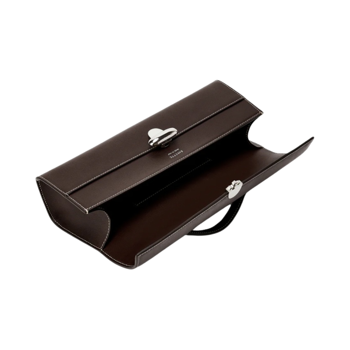 사베트 슬림 시메트리 포쉐트 카프스킨 레더 커피(Savette Slim Symmetry Pochette in Calfskin Leather Coffee) - 2
