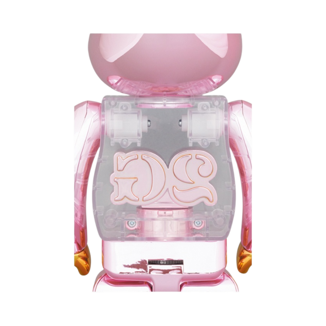 BE@RBRICK 2G PINK GOLD CHROME 100％&400％ Bearbrick Medicom Toy Plus 100% & 400% Set Pink Gold Chrome