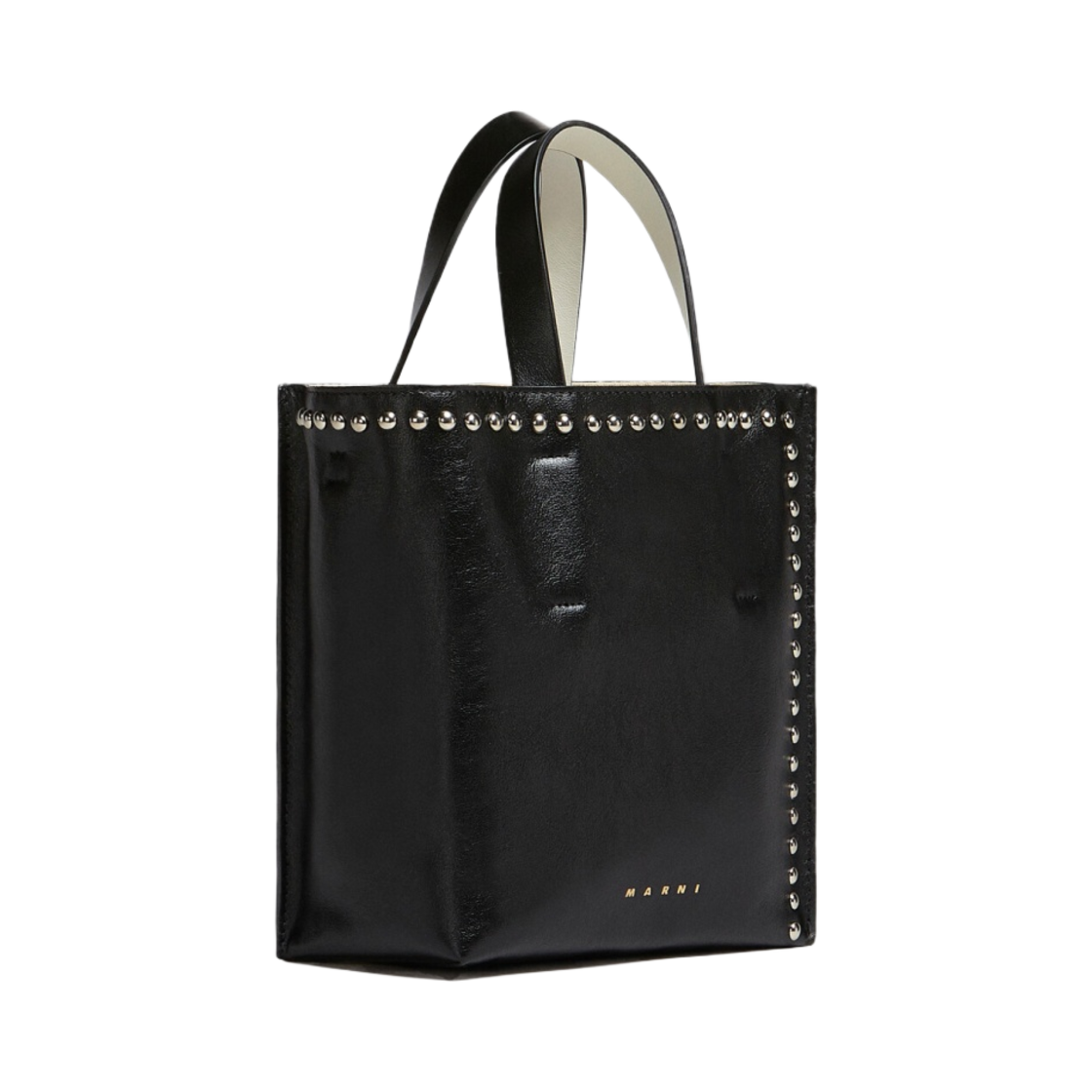 마르니 레더 스터드 뮤제오 소프트 미니백 블랙 라임 스톤(Marni Leather Studs Museo Soft Mini Bag Black Lime Stone) - 2
