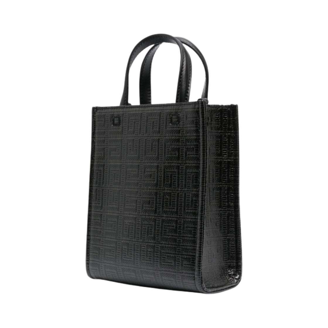 지방시 4G 코티드 캔버스 미니 G 토트 버티컬 쇼핑백 블랙(Givenchy Mini G Tote Vertical Shopping Bag in 4G Coated Canvas Black) - 2