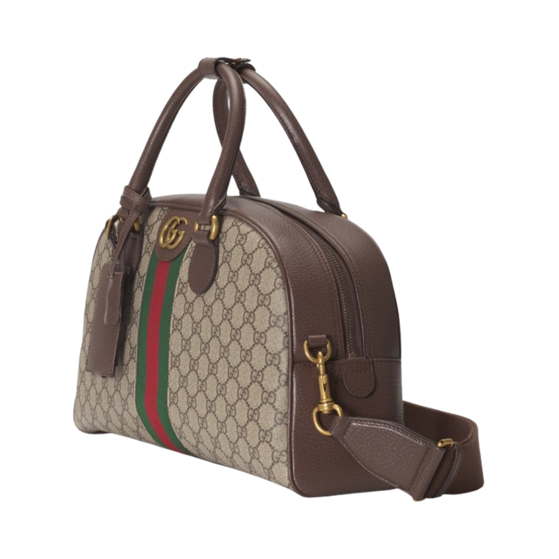 구찌 GG 슈프림 캔버스 사보이 미디움 볼링백 베이지 에보니(Gucci GG Supreme Canvas Savoy Medium Bowling Bag Beige Ebony) - 2