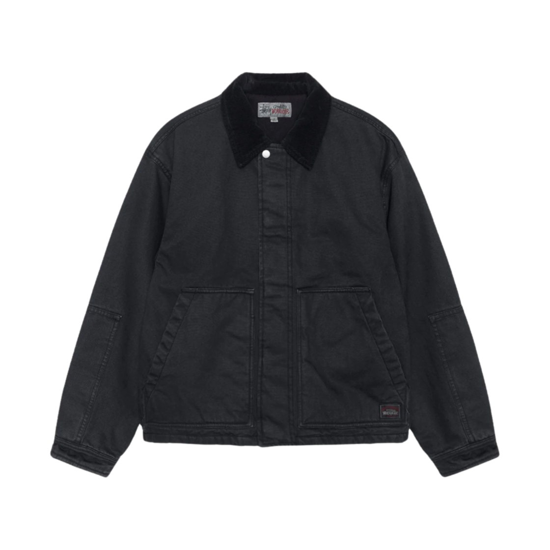 스투시 워크기어 자켓 블랙
